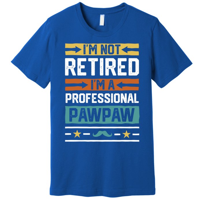 Im Not Retired Im A Professional Pawpaw Retired Grandpa Gift Premium T-Shirt