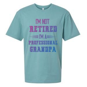 Im Not Retired Im Professional Fathers Day Retired Grandpa Gift Sueded Cloud Jersey T-Shirt