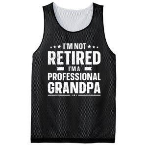 I'm Not Retired I'm Professional Grandpa Mesh Reversible Basketball Jersey Tank