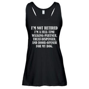 IM Not Retired IM A Full Time Walking Partner Treat Ladies Essential Flowy Tank