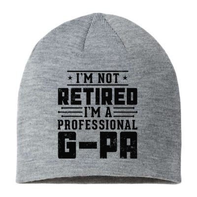 IM Not Retired IM A Professional Gpa Gift Funny Grandpa Sustainable Beanie