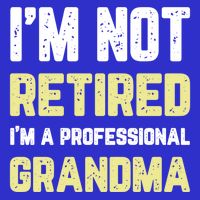 Im Not Retired Professional Grandma Retiret Cool Gift Kids Hoodie