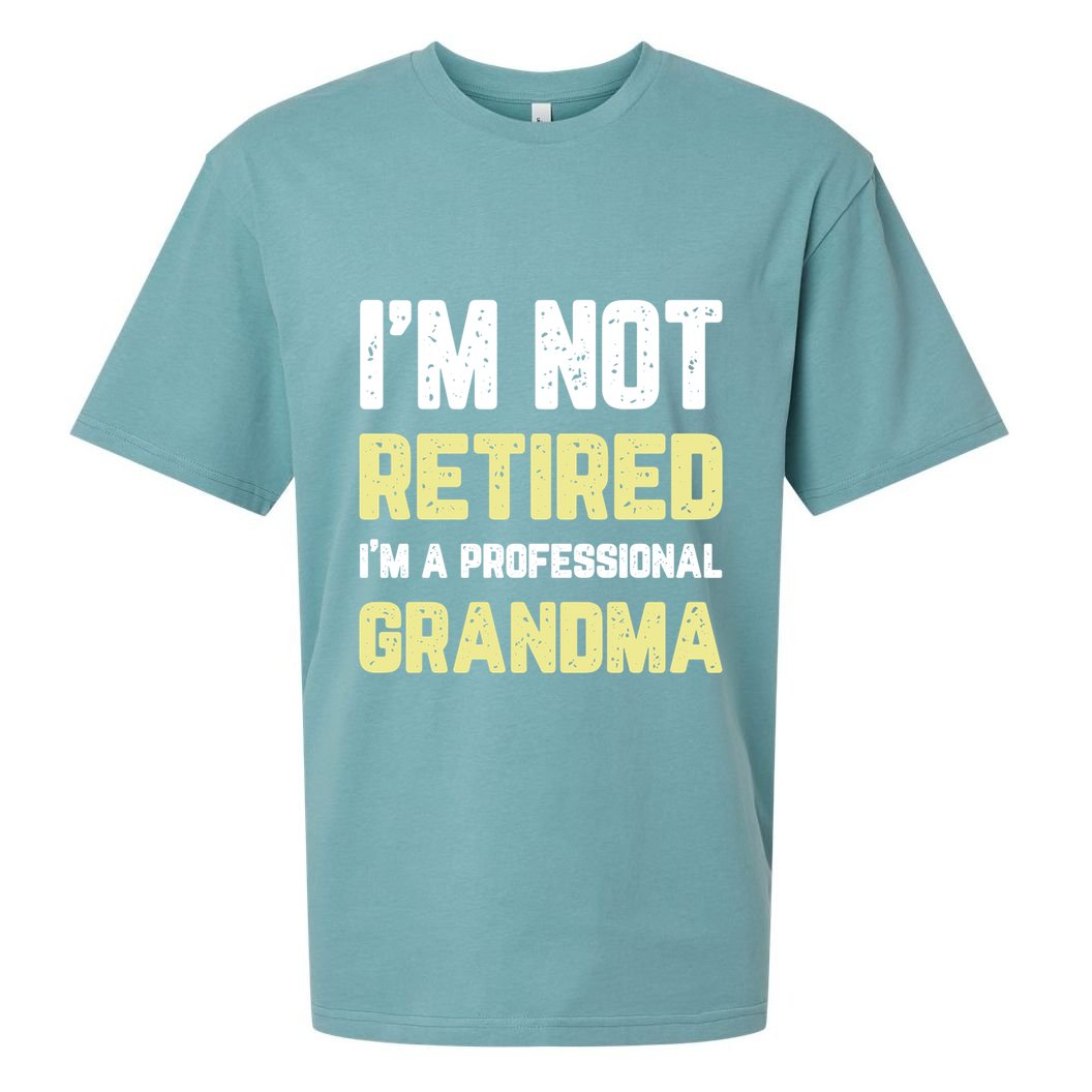 Im Not Retired Professional Grandma Retiret Cool Gift Sueded Cloud Jersey T-Shirt