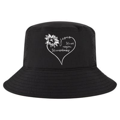 It's Not Religion It's A Relationship Jesus Cool Comfort Performance Bucket Hat