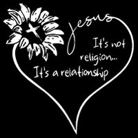 It's Not Religion It's A Relationship Jesus Drawstring Bag