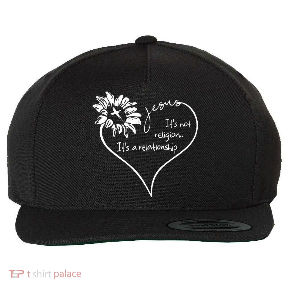 It's Not Religion It's A Relationship Jesus Wool Snapback Cap