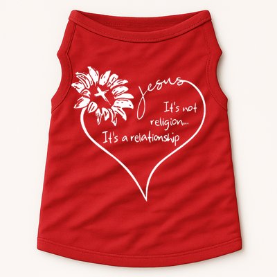 It's Not Religion It's A Relationship Jesus Doggie Tank