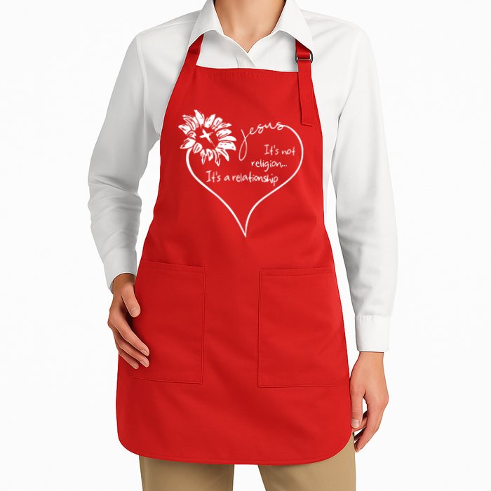 It's Not Religion It's A Relationship Jesus Apron