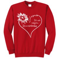 It's Not Religion It's A Relationship Jesus Sweatshirt