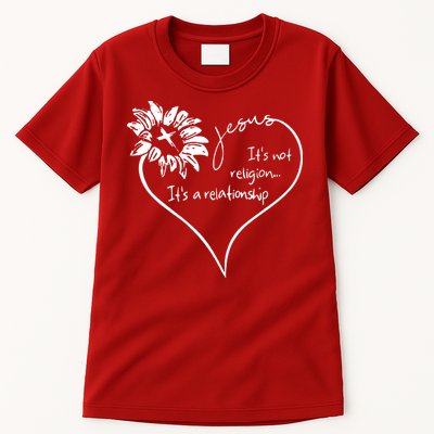 It's Not Religion It's A Relationship Jesus Tall T-Shirt