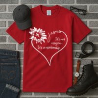 It's Not Religion It's A Relationship Jesus Tall T-Shirt