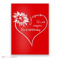 It's Not Religion It's A Relationship Jesus Poster