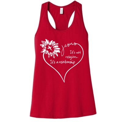 It's Not Religion It's A Relationship Jesus Womens Tank Top