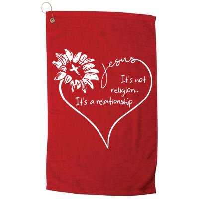It's Not Religion It's A Relationship Jesus Golf Towel