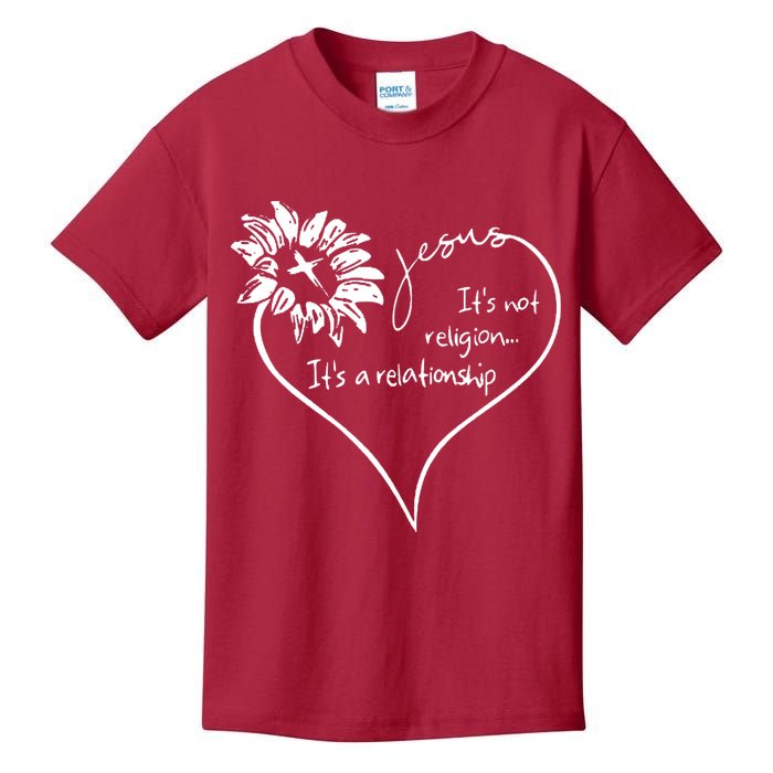 It's Not Religion It's A Relationship Jesus Kids T-Shirt
