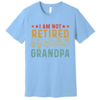 I'm Not Retired I'm A Professional Grandpa Father's Day Cute Gift Premium T-Shirt