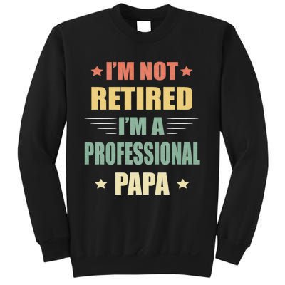 IM Not Retired IM A Professional Papa Sweatshirt