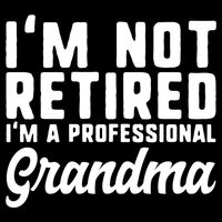 Im Not Retired Professional Grandma Retiret Funny Funny Gift Sustainable Bucket Hat