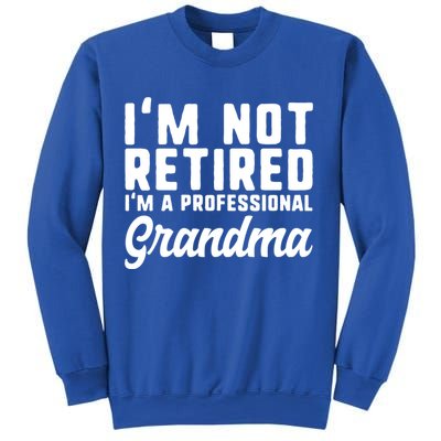 Im Not Retired Professional Grandma Retiret Funny Funny Gift Sweatshirt