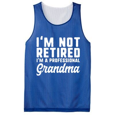 Im Not Retired Professional Grandma Retiret Funny Funny Gift Mesh Reversible Basketball Jersey Tank