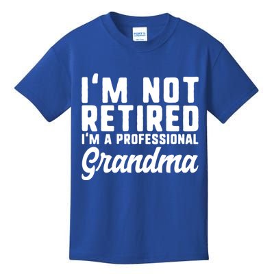 Im Not Retired Professional Grandma Retiret Funny Funny Gift Kids T-Shirt