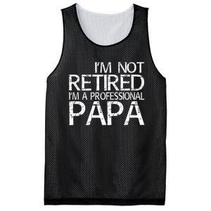 Im Not Retired Im A Professional Papa FatherS Day Mesh Reversible Basketball Jersey Tank