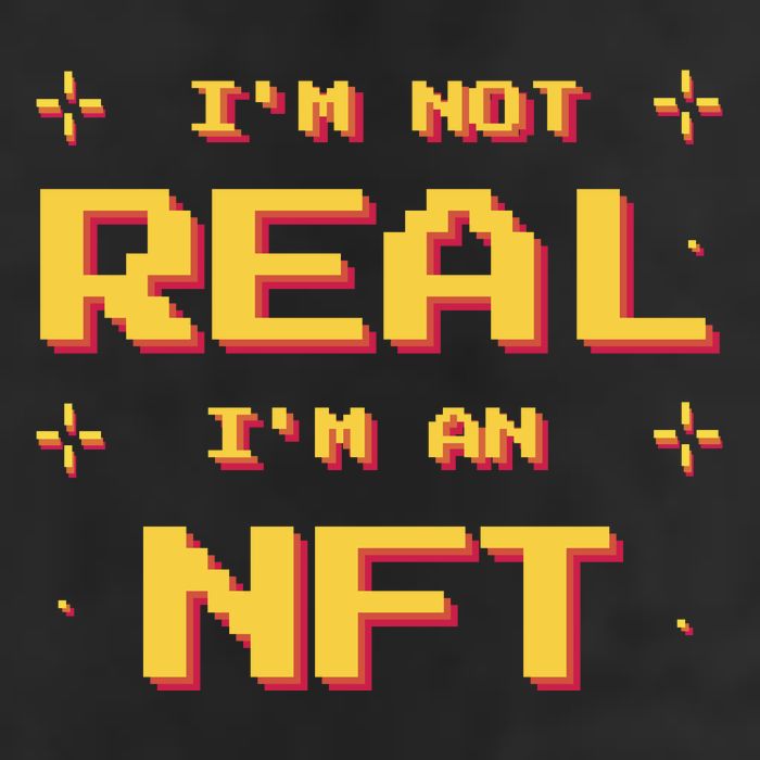 I'm Not Real I'm An NFT Cool Comfort Performance Bucket Hat