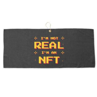 I'm Not Real I'm An NFT Large Microfiber Waffle Golf Towel