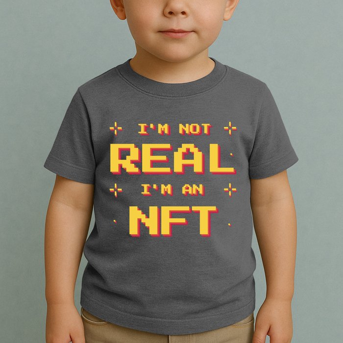 I'm Not Real I'm An NFT Toddler T-Shirt