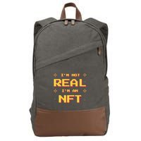 I'm Not Real I'm An NFT Cotton Canvas Backpack