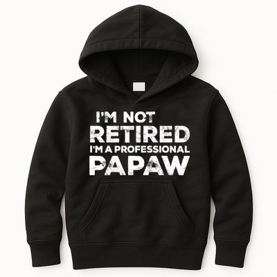 I'm Not Retired I'm A Professional Papaw Daddy Kids Hoodie