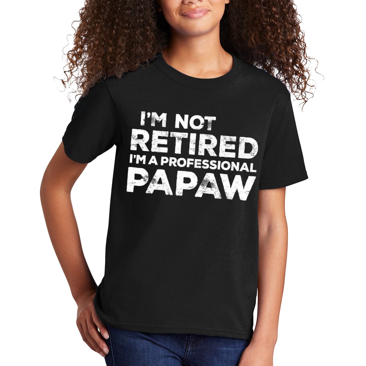 I'm Not Retired I'm A Professional Papaw Daddy Kids T-Shirt