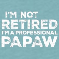 I'm Not Retired I'm A Professional Papaw Daddy Sueded Cloud Jersey T-Shirt