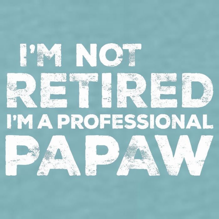 I'm Not Retired I'm A Professional Papaw Daddy Sueded Cloud Jersey T-Shirt