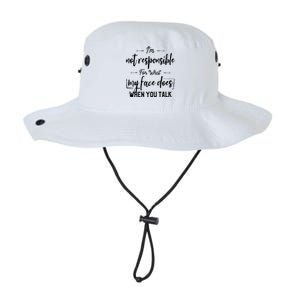 I'm Not Responsible For What My Face Does When You Talk Cool Gift Legacy Cool Fit Booney Bucket Hat