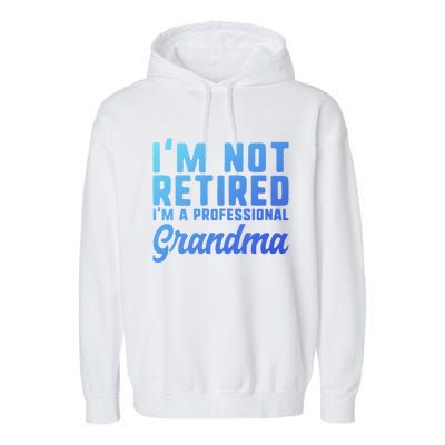 Im Not Retired Professional Grandma Retiret Funny Funny Gift Garment-Dyed Fleece Hoodie