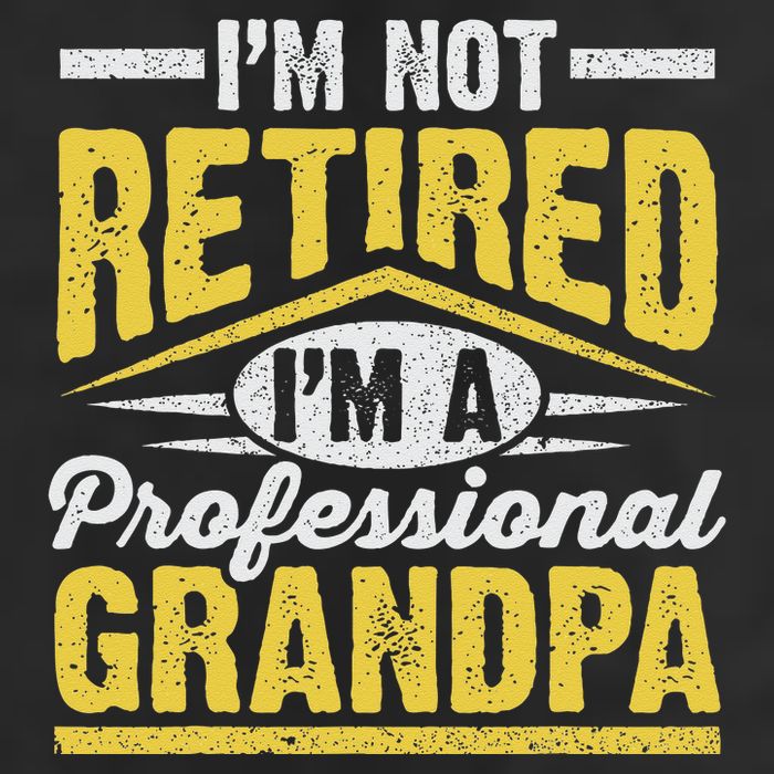 Im Not Retired Im A Professional Grandpa Grandparents Day Adult Drive Performance Visor