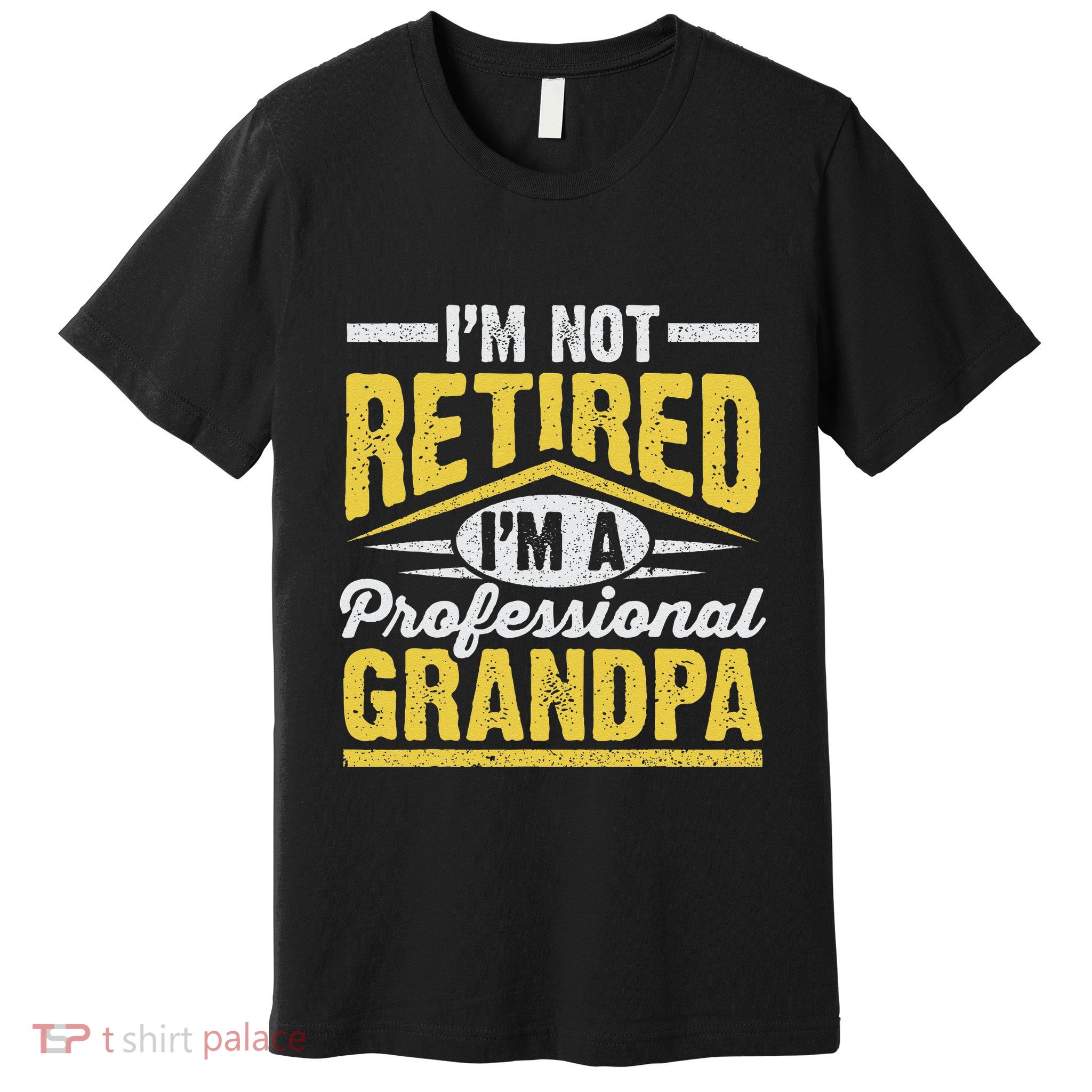 Im Not Retired Im A Professional Grandpa Grandparents Day Premium T-Shirt
