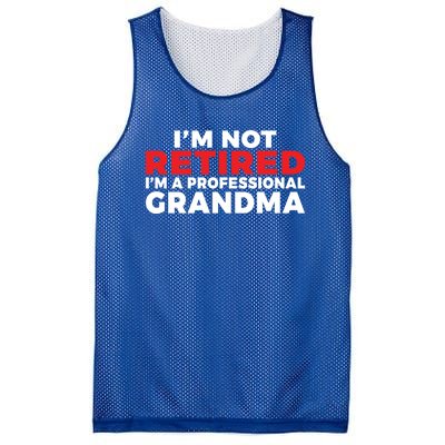 Im Not Retired Im A Professional Grandma Retired Grandma Gift Mesh Reversible Basketball Jersey Tank