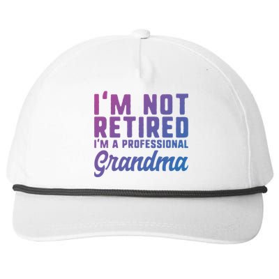 Im Not Retired Professional Grandma Retiret Funny Funny Gift Snapback Five-Panel Rope Hat