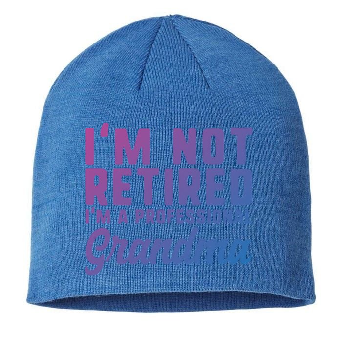 Im Not Retired Professional Grandma Retiret Funny Funny Gift Sustainable Beanie