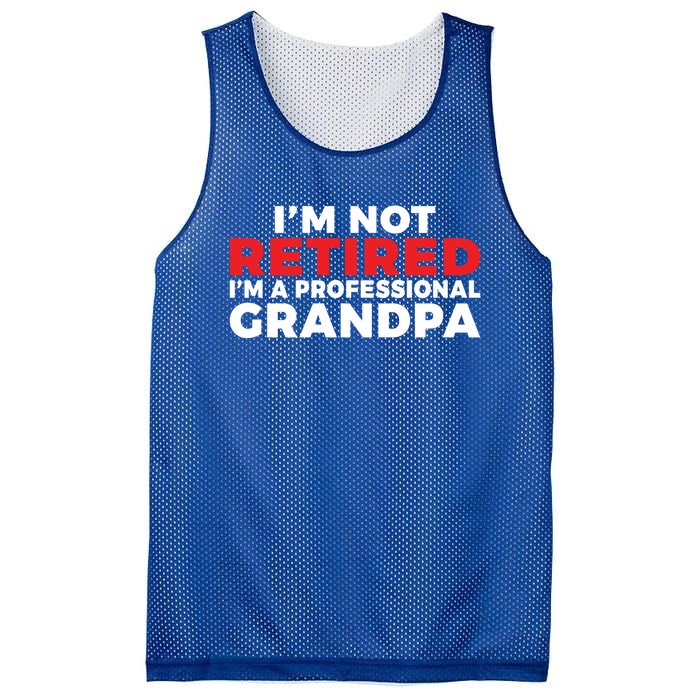 Im Not Retired Im A Professional Grandpa Retired Grandpa Gift Mesh Reversible Basketball Jersey Tank