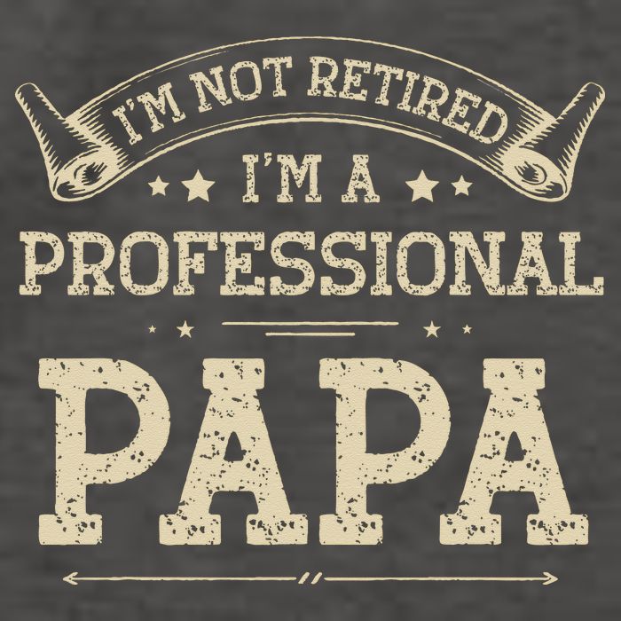 I'm Not Retired A Professional Papa Tee Fathers Day Gift Vector Backpack