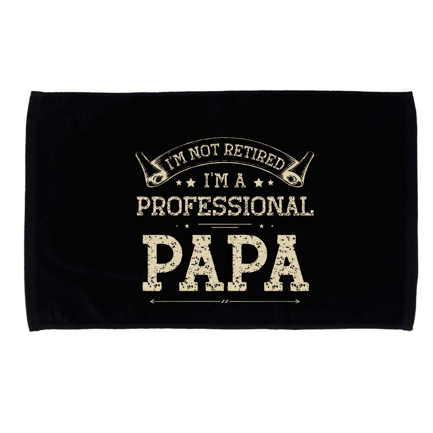 Im Not Retired A Professional Papa Tee Fathers Day Gift Microfiber Hand Towel