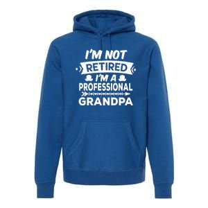 I'm Not Retired I'm A Professional Grandpa Gift Premium Hoodie