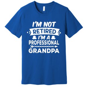 I'm Not Retired I'm A Professional Grandpa Gift Premium T-Shirt