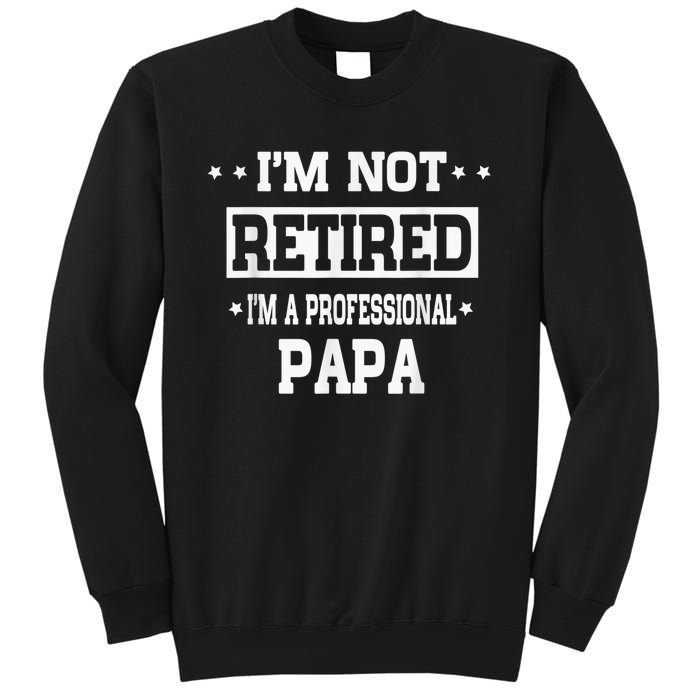 I'm Not Retired I'm A Professional Papa Sweatshirt