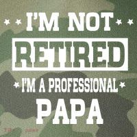 I'm Not Retired I'm A Professional Papa Legacy Tie Dye Trucker Hat