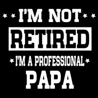 I'm Not Retired I'm A Professional Papa Impact Tech Backpack