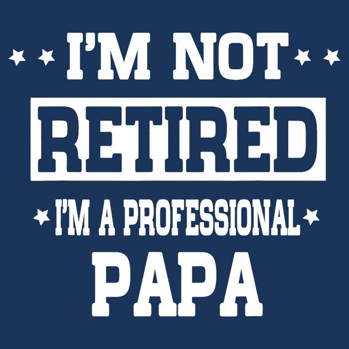 I'm Not Retired I'm A Professional Papa 7-Panel Snapback Hat